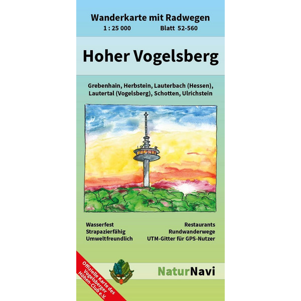 HOHER VOGELSBERG 1:25.000 - Wanderkarte Ansicht 1