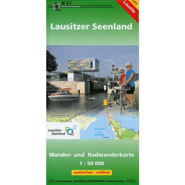 LAUSITZER SEENLAND 1:50000 - Wanderkarte Ansicht 1