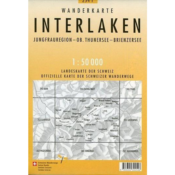 INTERLAKEN 1 : 50 000 - Wanderkarte Ansicht 2