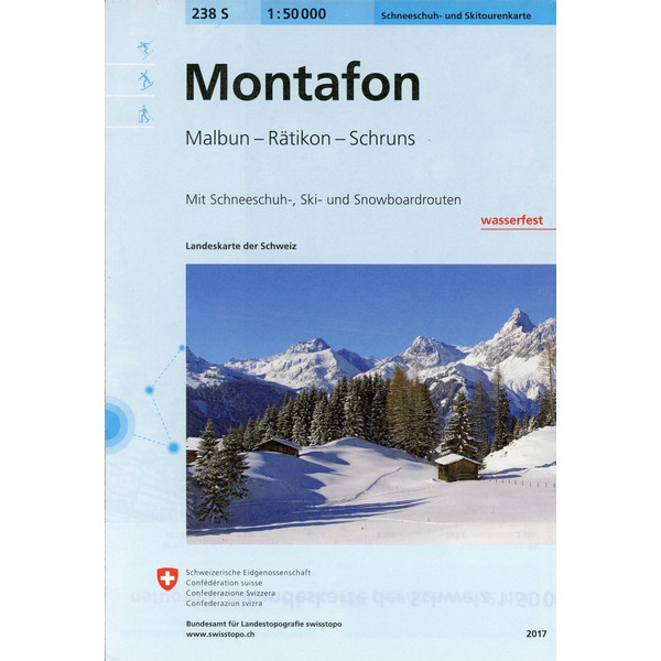 238 S MONTAFON 1:50T - Wanderkarte Ansicht 1