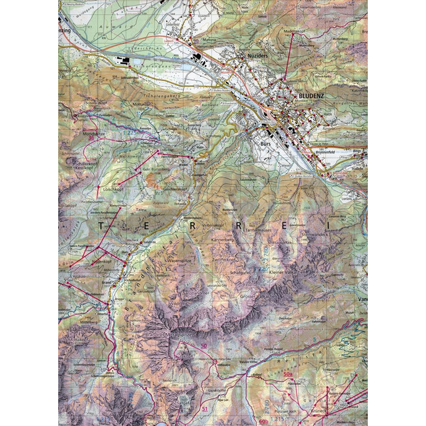 238 S MONTAFON 1:50T - Wanderkarte Ansicht 3