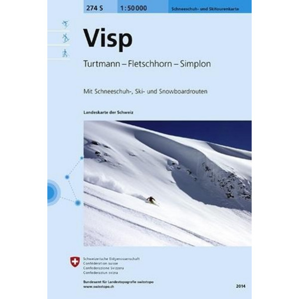 274 S VISP 1:50T - Wanderkarte Ansicht 1
