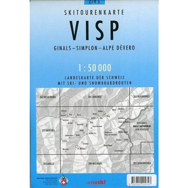 274 S VISP 1:50T - Wanderkarte Ansicht 2