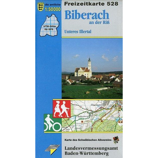 BIBERACH AN DER RIß. UNTERES ILLERTAL. W - Wanderkarte Ansicht 1