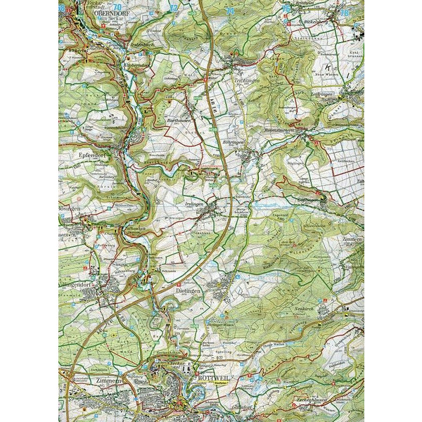 VILLINGEN-SCHWENNINGEN 1 : 50 000. TOPOG - Wanderkarte Ansicht 3