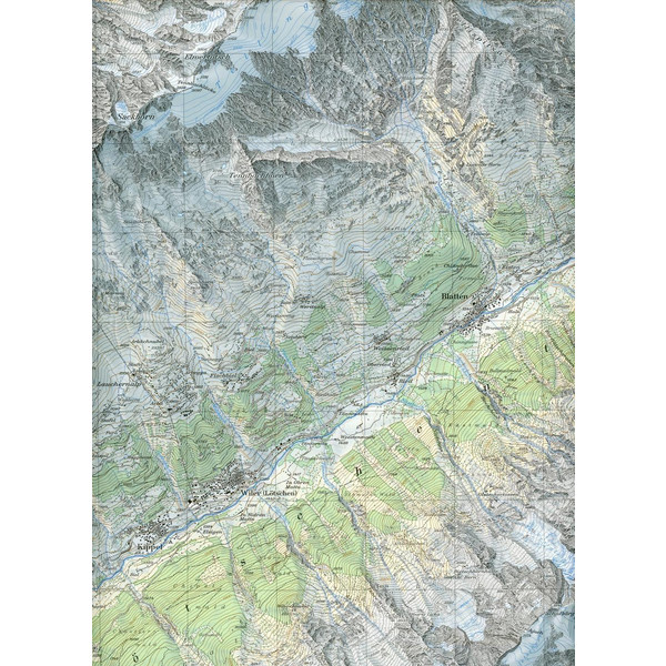 LÖTSCHENTAL 1 : 25 000 - Wanderkarte Ansicht 3