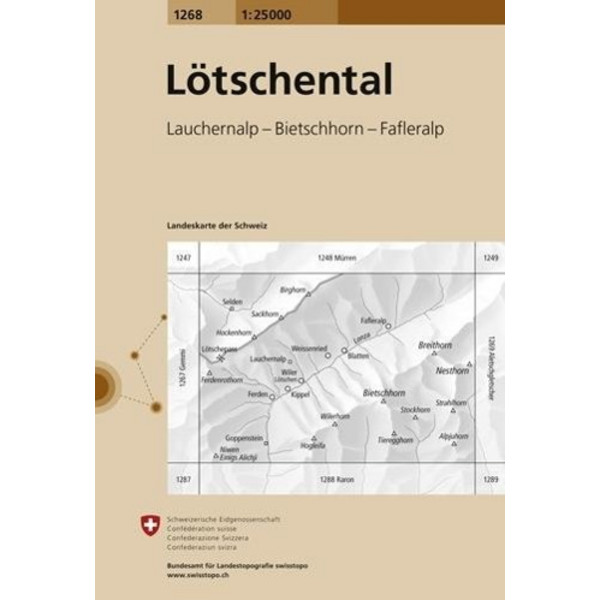 LÖTSCHENTAL 1 : 25 000 - Wanderkarte