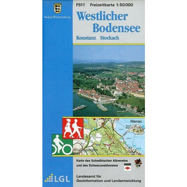 WESTLICHER BODENSEE. FREIZEITKARTE 1 : 5 - Wanderkarte Ansicht 1