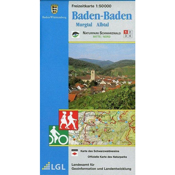 BADEN-BADEN. FREIZEITKARTE 1 : 50 000 - Wanderkarte