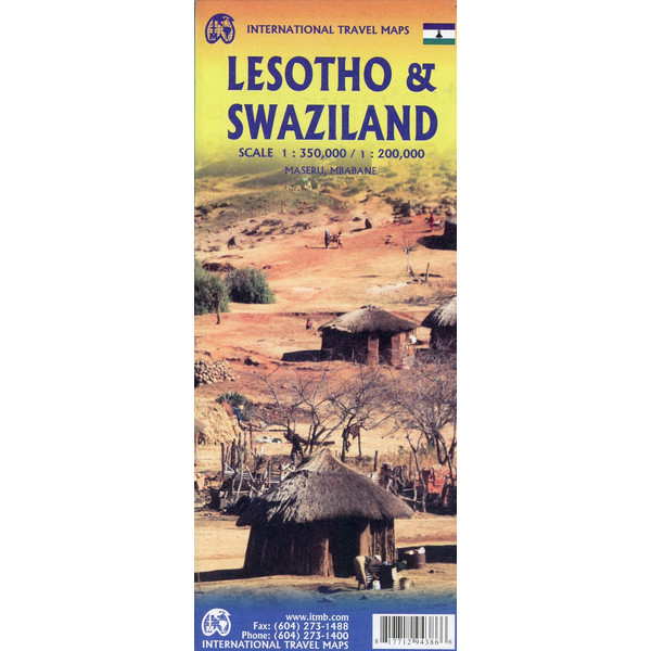 ITM SWAZILAND TRAVEL REFERENCE MAP - Karte
