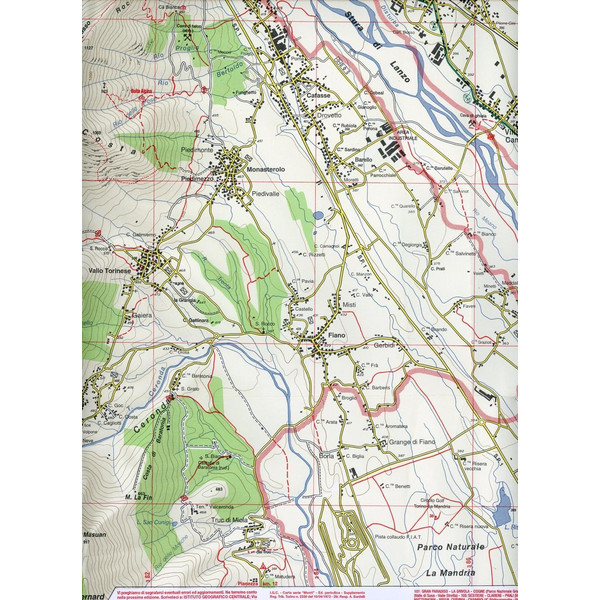 IGC ITALIEN WK 110 CHIALAMBERTO - Wanderkarte Ansicht 2