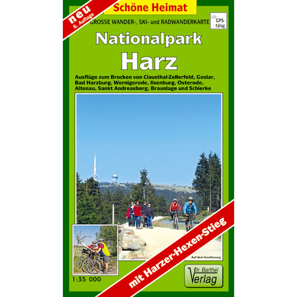 NATIONALPARKS HARZ UND HOCHHARZ 1 : 35 000 - Wanderkarte