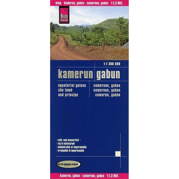 KAMERUN, GABUN 1:1,3 MIO. - Straßenkarte