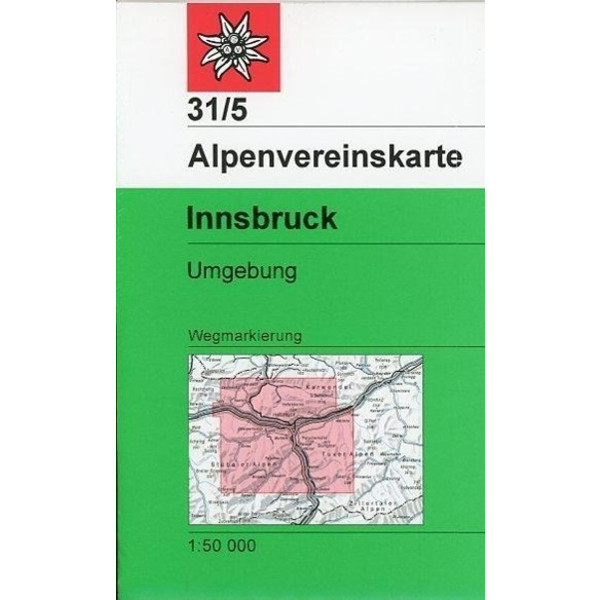 DAV 31/5 WEG INNSBRUCK UND UMGEBUNG - Wanderkarte