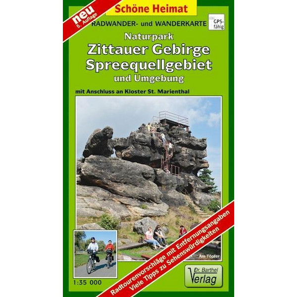 ZITTAUER GEBIRGE, SPREEQUELLGEBIET UND UMGEBUNG - Wanderkarte Ansicht 1