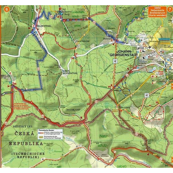 KAMMWEG ERZGEBIRGE-VOGTLAND 1:35.000 - Winterwanderkarte Ansicht 2