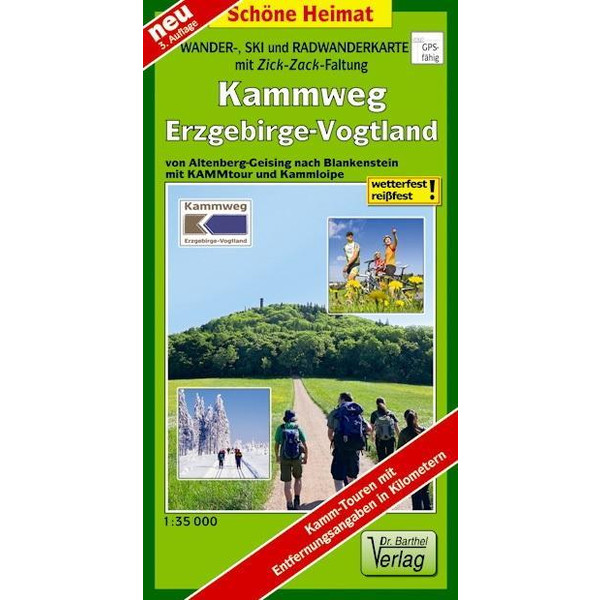 KAMMWEG ERZGEBIRGE-VOGTLAND 1:35.000 - Winterwanderkarte Ansicht 1