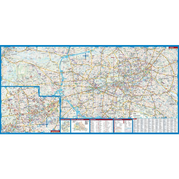 BERLIN 1 : 11 500 / 1 : 18 000 - Stadtplan Ansicht 2