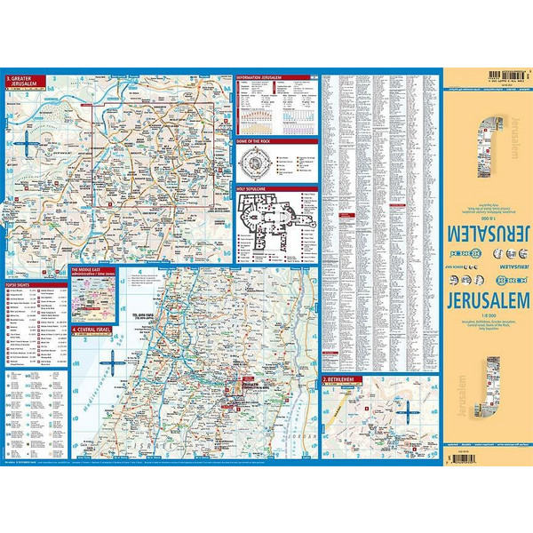 JERUSALEM 1 : 8 000 - Straßenkarte Ansicht 3