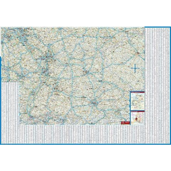 DEUTSCHLAND / GERMANY 1 : 800 000 - Straßenkarte Ansicht 2