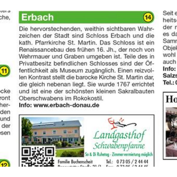 DONAU-RADWEG 1. DONAUESCHINGEN - PASSAU - Fahrradkarte Ansicht 2