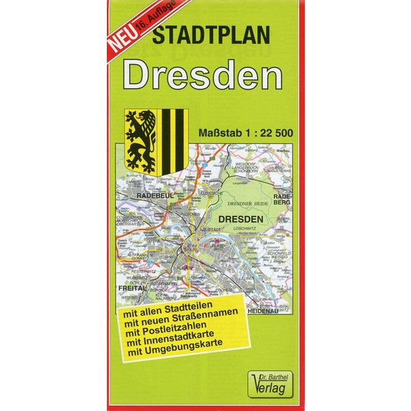 DRESDEN 1 : 22 500. BARTHEL STADTPLAN - Stadtplan Ansicht 1