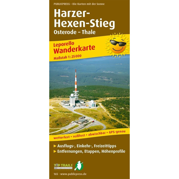 WANDERKARTE HARZER HEXEN-STIEG 1 : 25 00 - Wanderkarte