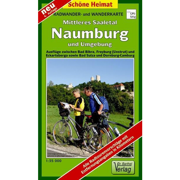 NAUMBURG, MITTLERES SAALETAL UND UMGEBUN - Wanderkarte