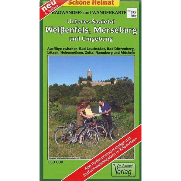 UNTERES SAALETAL, WEIßENFELS, MERSEBURG - Wanderkarte Ansicht 1