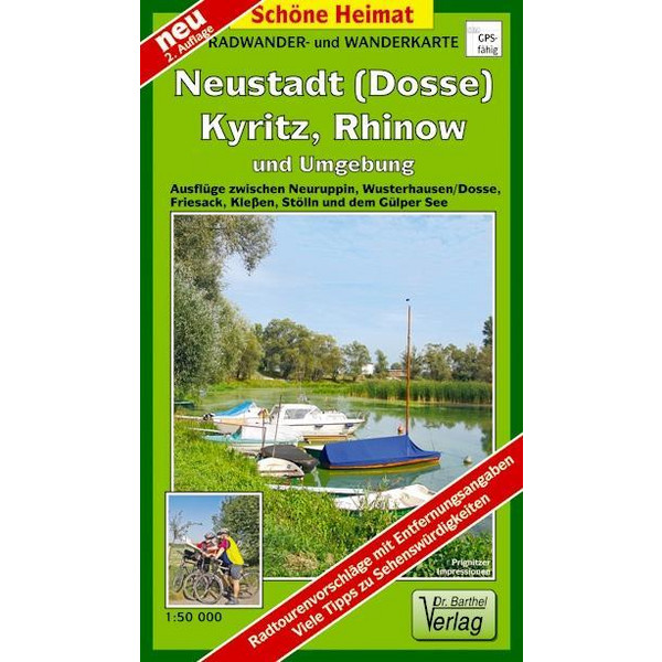 NEUSTADT (DOSSE), KYRITZ, RHINOW UND UMGEBUNG - Wanderkarte Ansicht 1