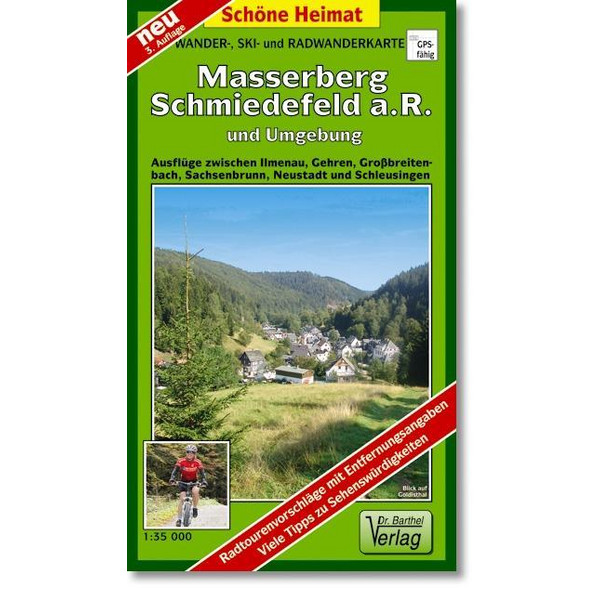 MASSERBERG, SCHMIEDEFELD A. R. UND UMGEB - Wanderkarte Ansicht 1