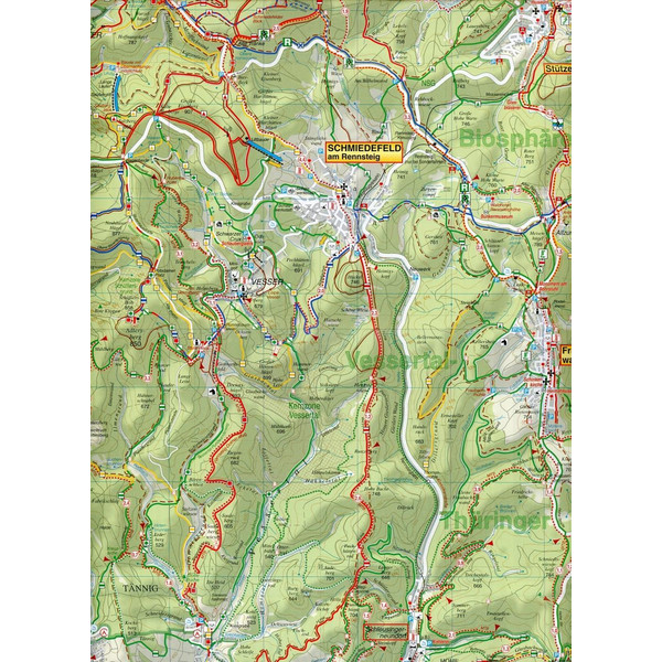 MASSERBERG, SCHMIEDEFELD A. R. UND UMGEB - Wanderkarte Ansicht 3