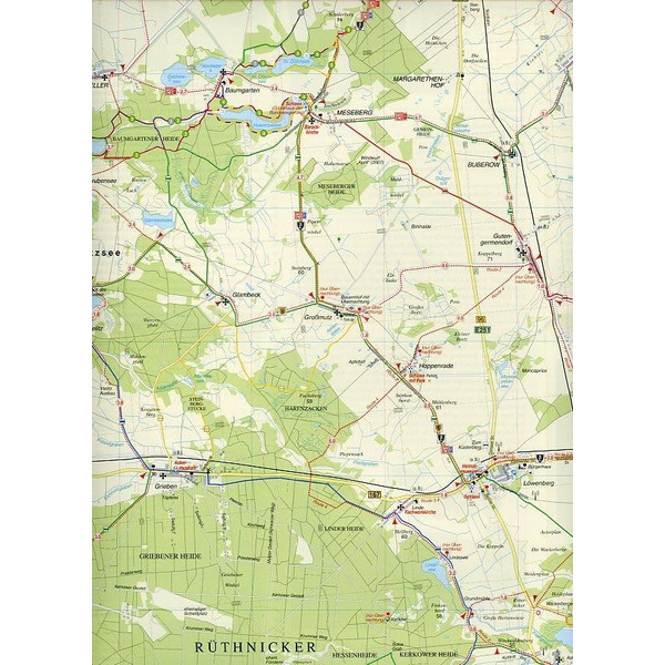 LÖWENBERGER LAND UND UMGEBUNG - Wanderkarte Ansicht 3
