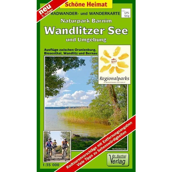 NATURPARK BARNIM, WANDLITZSEE UND UMGEBUNG - Wanderkarte Ansicht 1