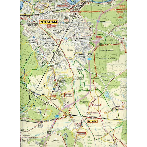 SÜDLICHES BERLIN - TELTOW, LUDWIGSFELDE - Wanderkarte Ansicht 3