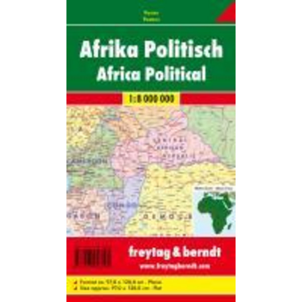 F+B AFRIKA PHYSISCH / POLITISCH - Straßenkarte
