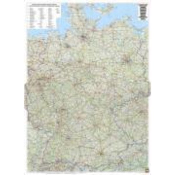 DEUTSCHLAND AUTOKARTE (M. STÄBEN) - Poster