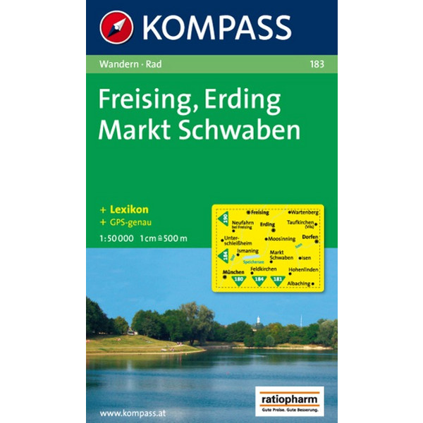 KOKA 183 FREISING - ERDING - MARKT SCHWABEN - Wanderkarte Ansicht 1