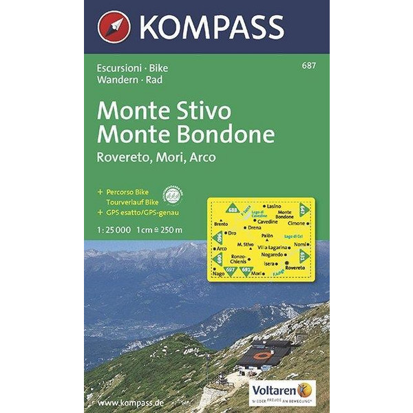 KOKA-687 MONTE STIVO - BONDONE 1:25T - Wanderkarte Ansicht 1
