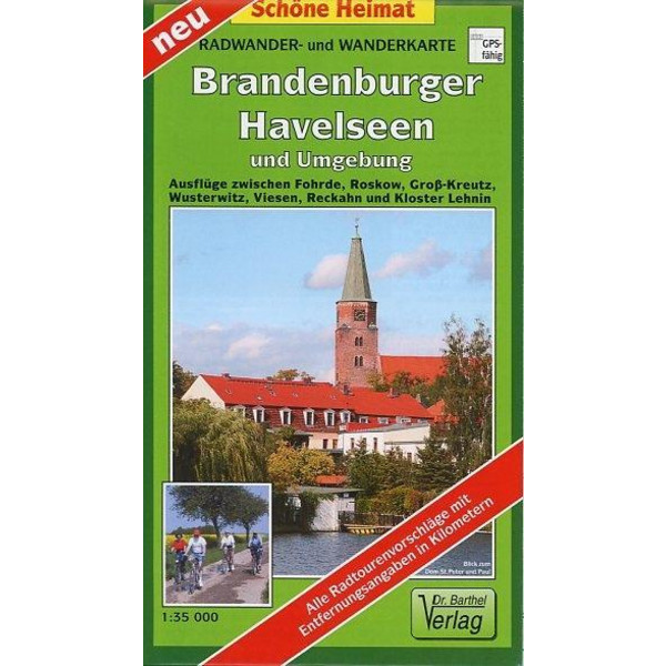 BRANDENBURGER HAVELSEEN UND UMGEBUNG - Wanderkarte Ansicht 1
