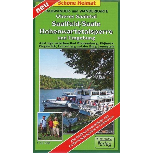 OBERES SAALETAL, SAALFELD, HOHENWARTETAL - Wanderkarte Ansicht 1