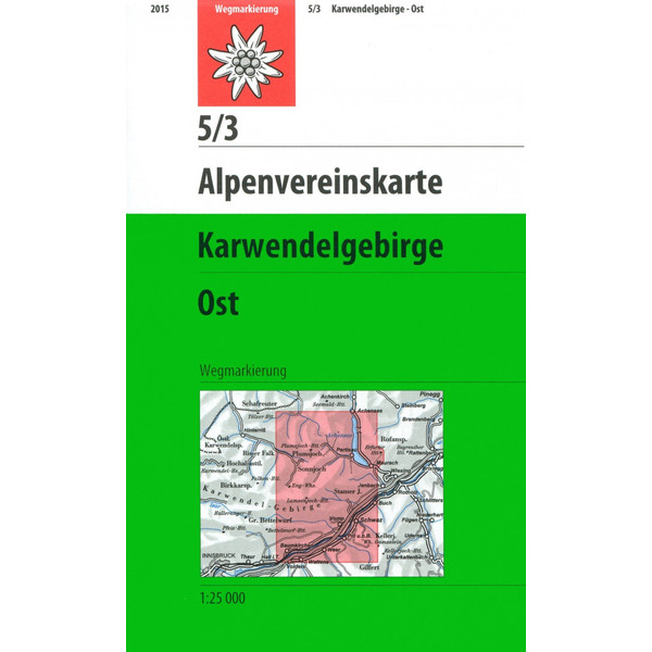 DAV 5/3 KARWENDELGEBIRGE OST 1:25T - Wanderkarte