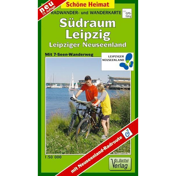 RADWANDERKARTE SÜDRAUM LEIPZIG 1 : 50 00 - Wanderkarte Ansicht 1