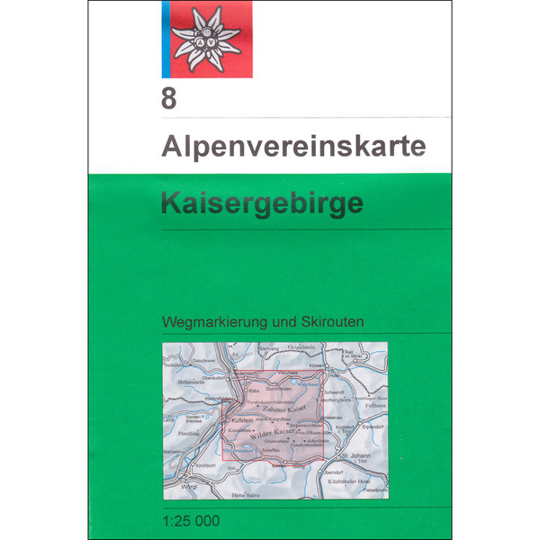 DAV 8 KAISERGEBIRGE - Wanderkarte Ansicht 1