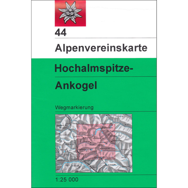 DAV 44 ANKOGEL - HOCHALMSPITZE - Wanderkarte Ansicht 1