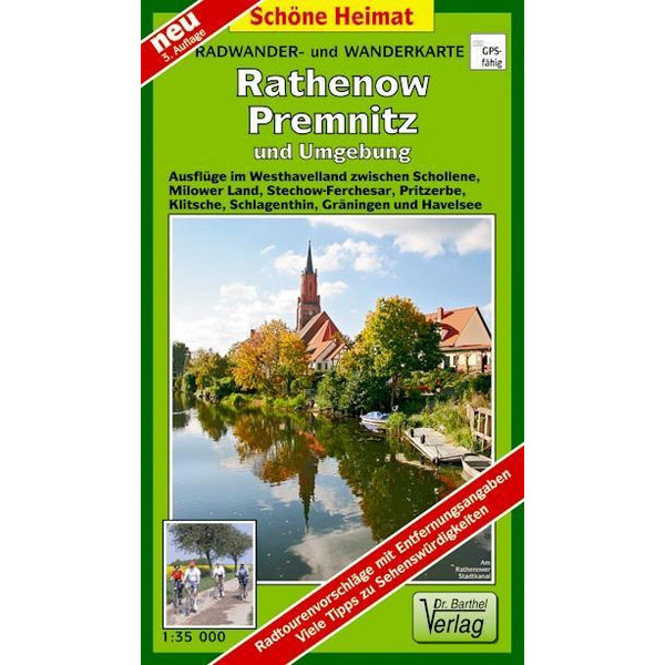 RATHENOW, PREMNITZ UND UMGEBUNG 1 : 35 000 - Wanderkarte