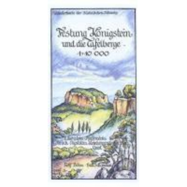 FESTUNG KÖNIGSTEIN UND DIE TAFELBERGE - Wanderkarte Ansicht 1