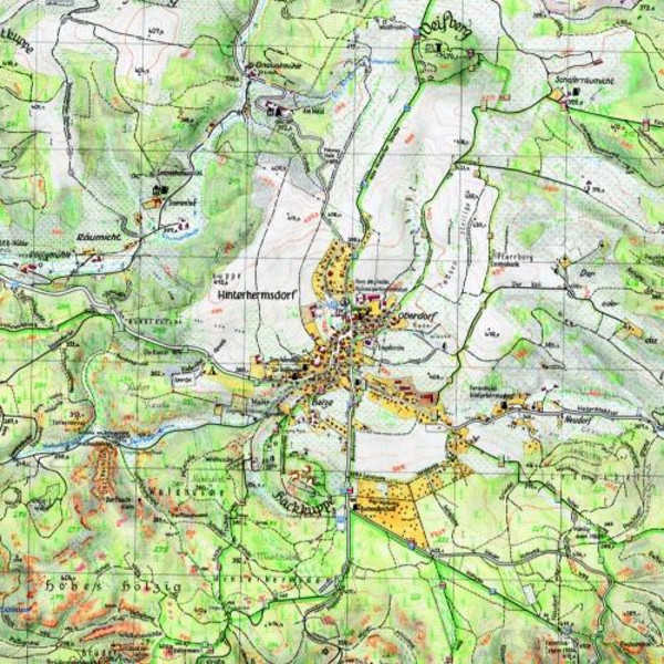 HINTERHERMSDORF - Wanderkarte Ansicht 3