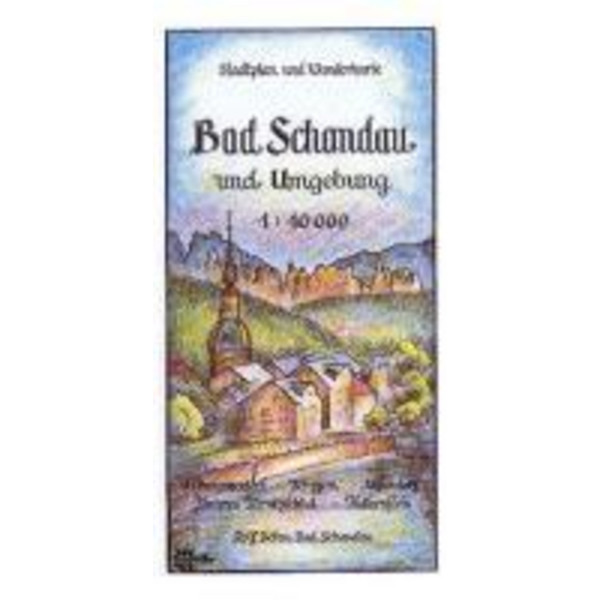 BAD SCHANDAU UND UMGEBUNG - Wanderkarte Ansicht 1