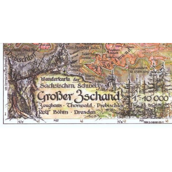 GROßER ZSCHAND - Wanderkarte Ansicht 1